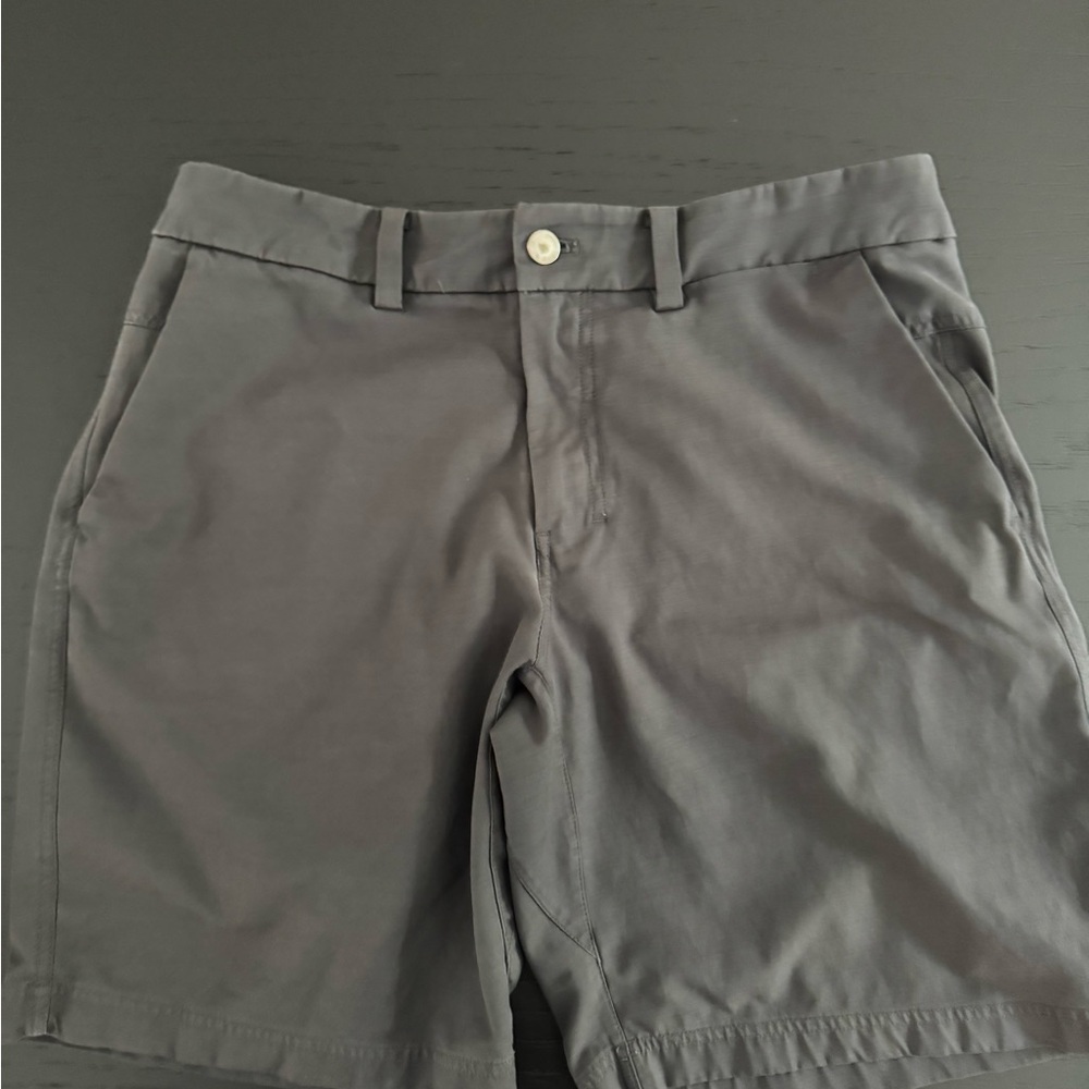 lululemon athletica Charcoal Flat Front Shorts